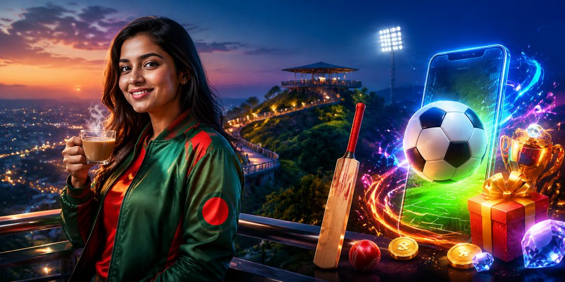 সিলেটে একজন বাংলাদেশি তরুণ মোবাইলে ক্রিকেট বেটিং করছেন